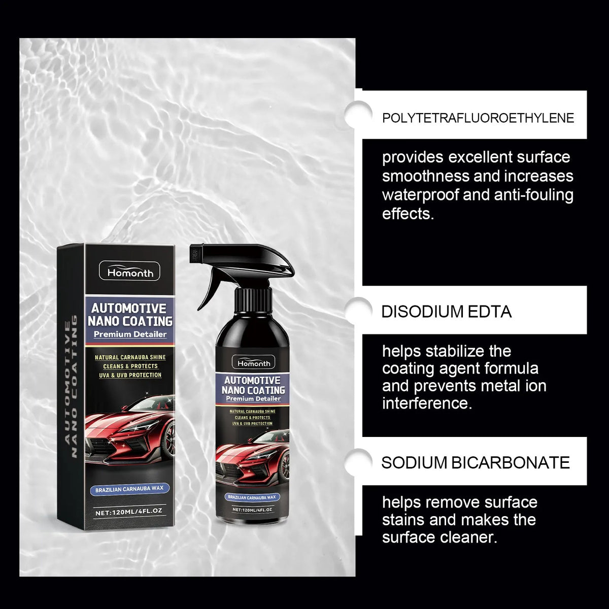 Car paint renovation agent 120ml bottle with towel for restoring vehicle finish and gloss
