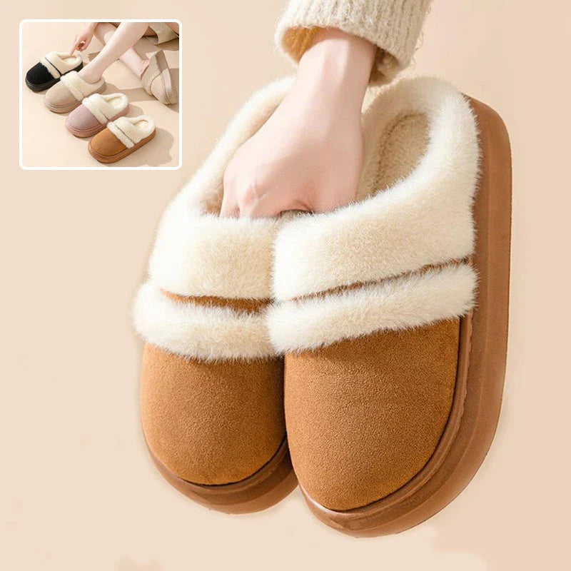 Cozy cotton slippers for women in various colors, featuring a plush interior and non-slip soles for comfortable, stylish home wear