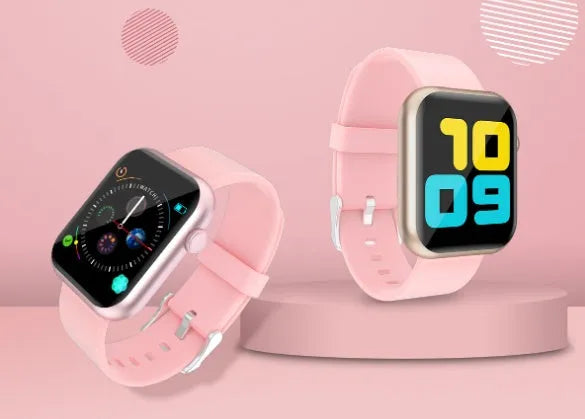 R3L full touch smart watch 1.3 inch IPS colour screen, black silicone wristband