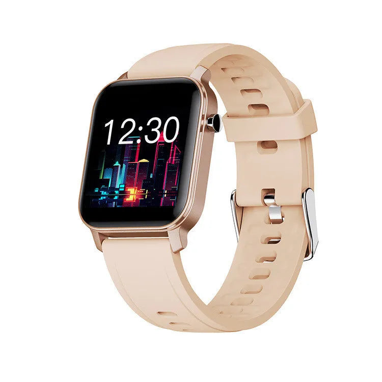 M2 smart bracelet watch with colour screen and black silicone wristband showing display interface