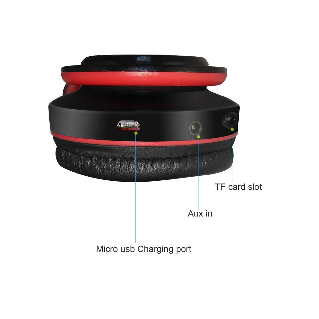 B3 wireless Bluetooth headset with 400mAh battery and 10-metre range, black colour, on a white background