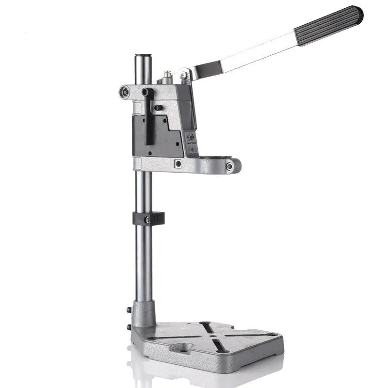 Mini hand drill bracket bench drill fixed stand black aluminium base carbon steel column 43mm 35mm neck
