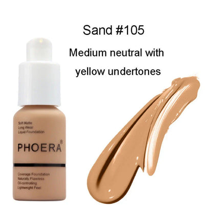 Natural Matte Concealer Foundation Cream with Skin-Nourishing Ingredients for Flawless, Radiant Complexion