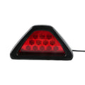 Triangular LED vehicle warning light with universal fit for cars and motorcycles in multiple colours