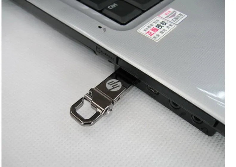 Metal USB flash drive with custom logo option, 48.6mm long, in capacities from 4GB to 64GB