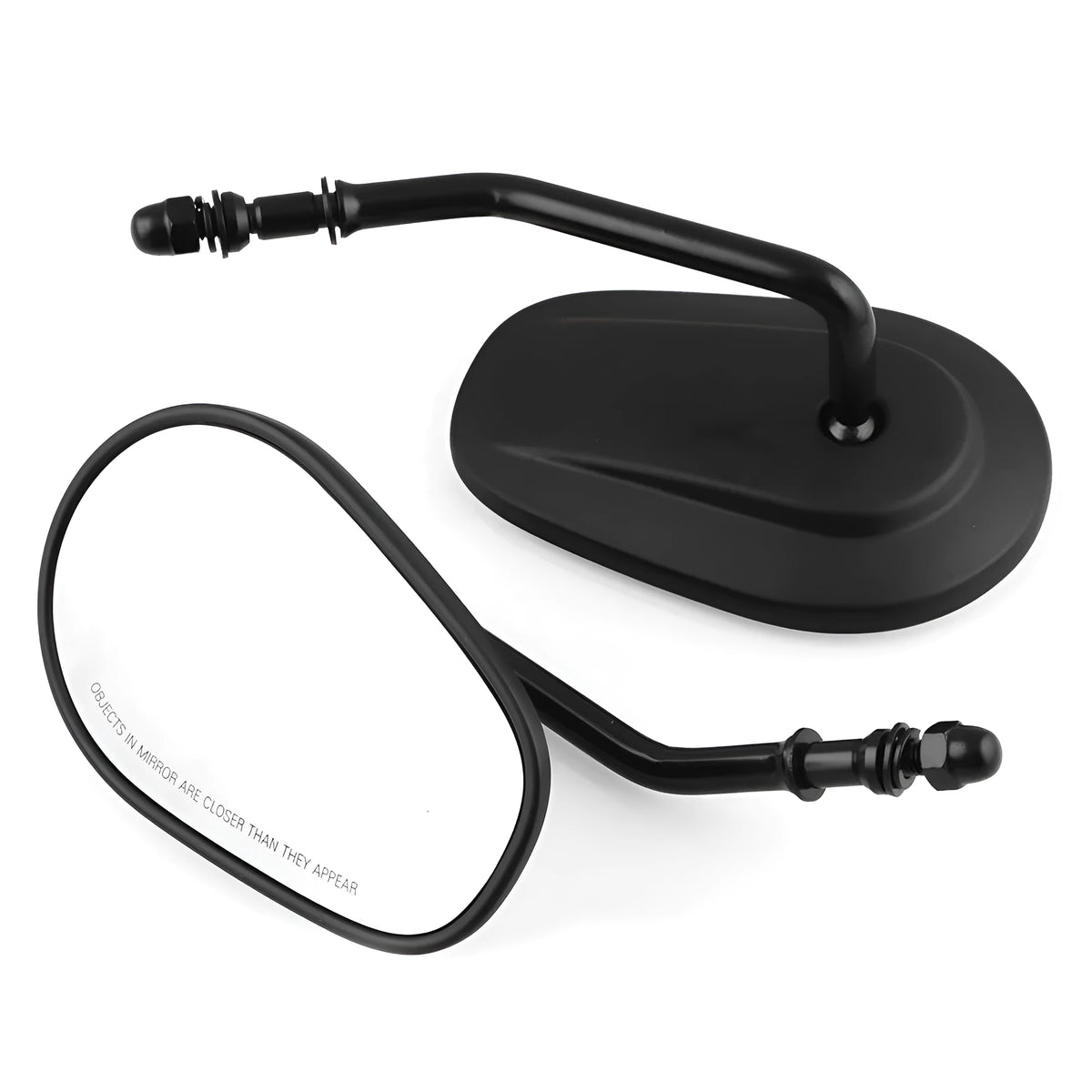 Black aluminium alloy motorcycle rearview mirror for Harley-Davidson XL 883 1200, 27x12x8.5cm
