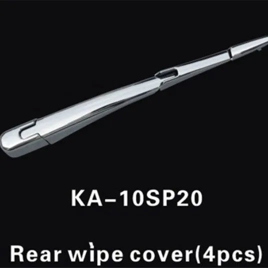 Silvery ABS plastic rear wiper cover trim for a 2010 Hyundai car.