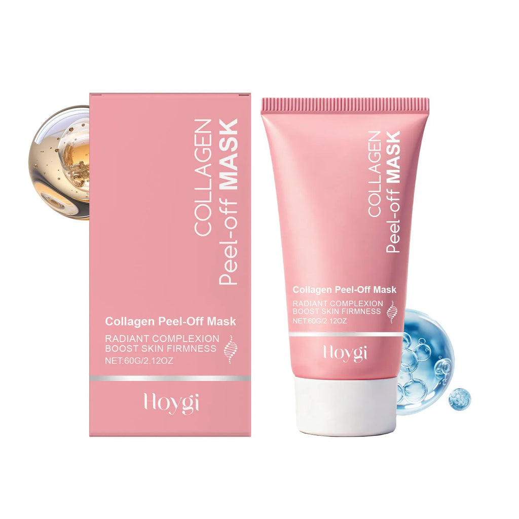 Collagen Tearing Mask 60g pot with dimensions 5.5 by 13.2 cm for facial hydration and nourishment