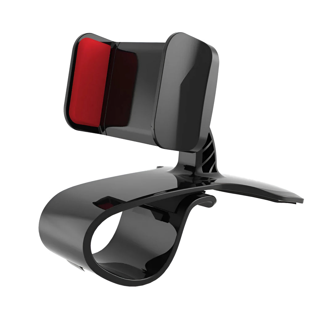 Dashboard car phone holder for 3.5-6.2 inch mobile phones with ABS and silicone construction