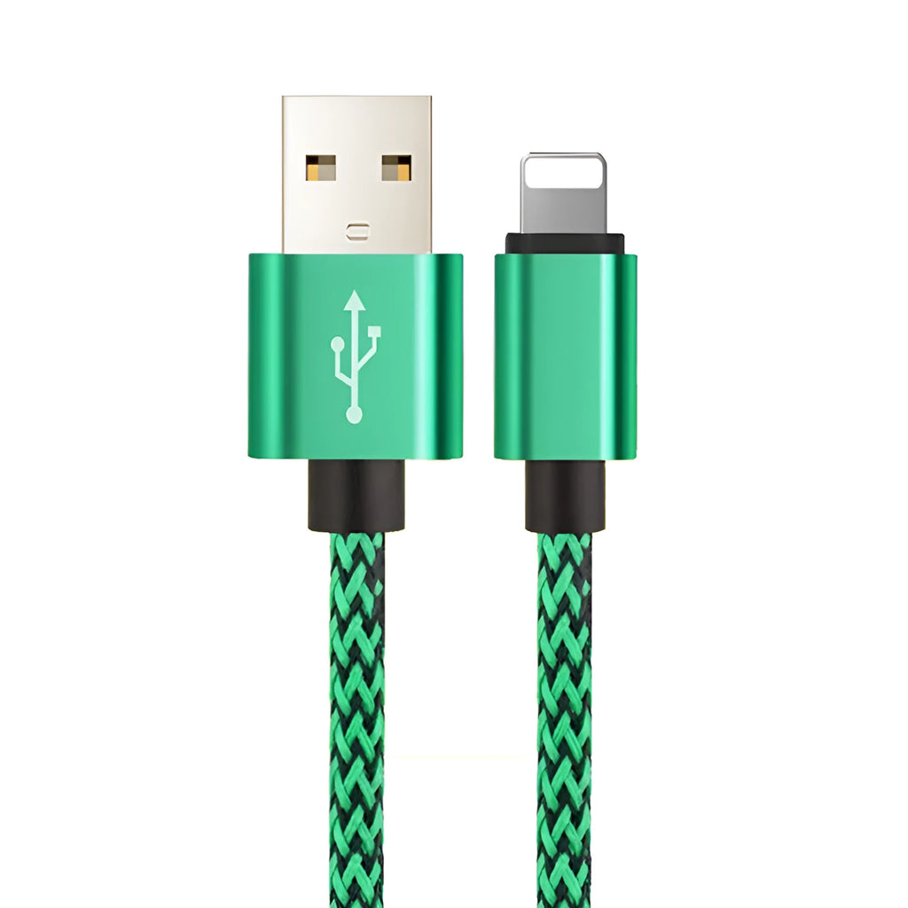 Hemp rope braided USB to Lightning charging cable for Apple iPhone in six colour options