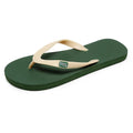 Men's black rubber flip-flop slipper with EVA upper and non-slip sole.