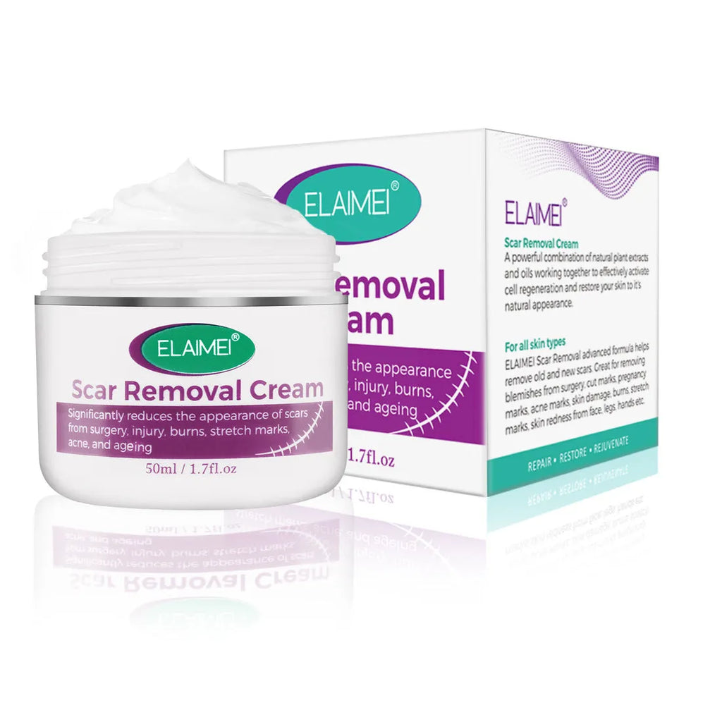 Scar removal cream tube 50g with crocodile peptide extract for face and body scar repair