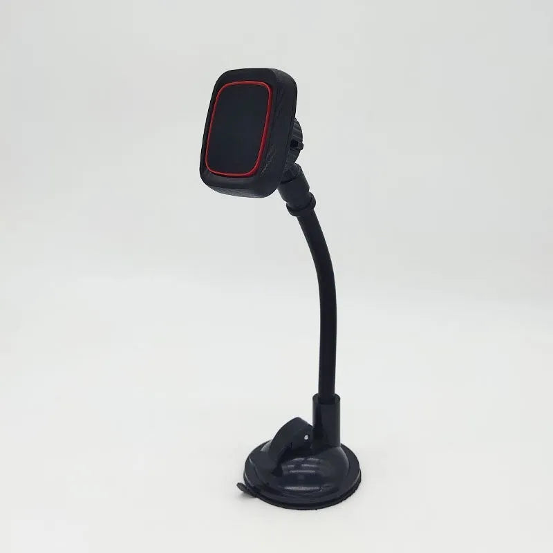 Black car air vent phone mount with long brush holder arm for smartphone navigation