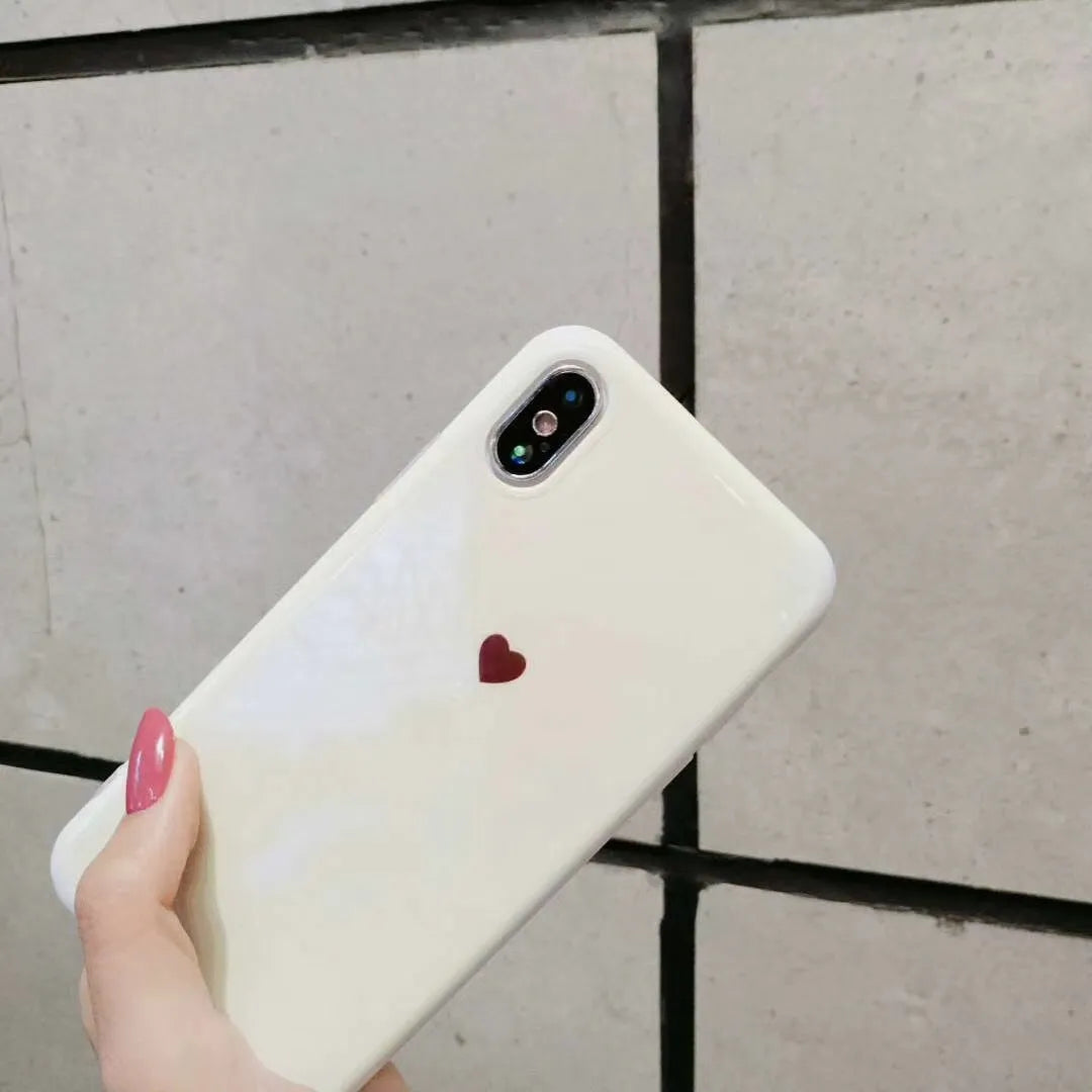 Bluwhite and White Love brand iPhone back cover cases with blue light filtering material