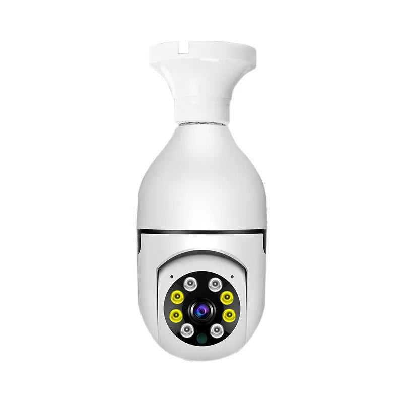 Wireless bulb security camera with 1080p and full colour night vision for indoor outdoor use
