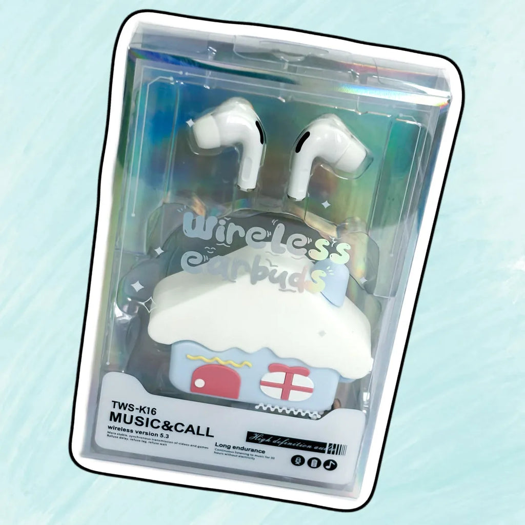 Cartoon doll silicone earphone cover in Small House colour with PC ABS build for in-ear earphones