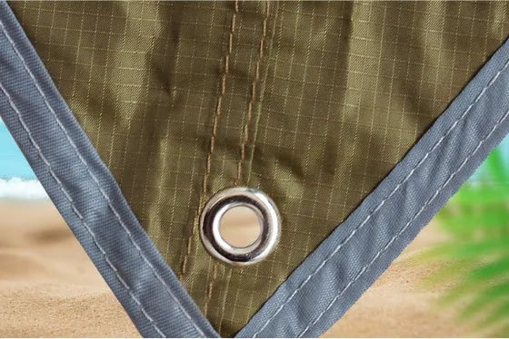 Outdoor diamond canopy tent in 210T plaid fabric with PU2000 waterproof coating, guy lines, aluminium nails and storage bags