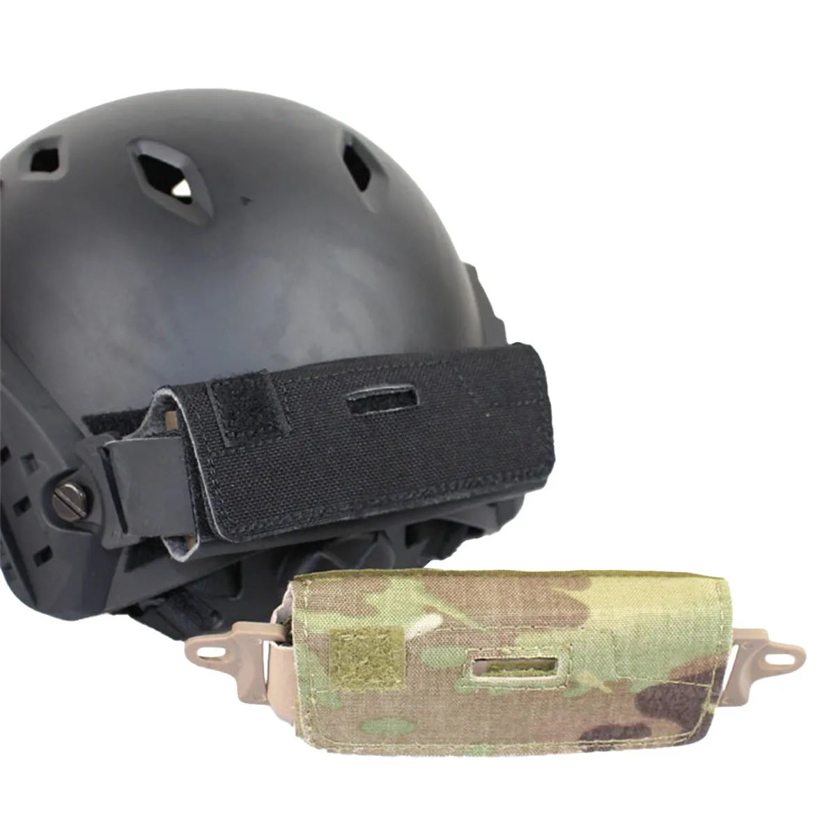 Outdoor Tactics metal helmet balance weight bag with five adjustable metal blocks in Black