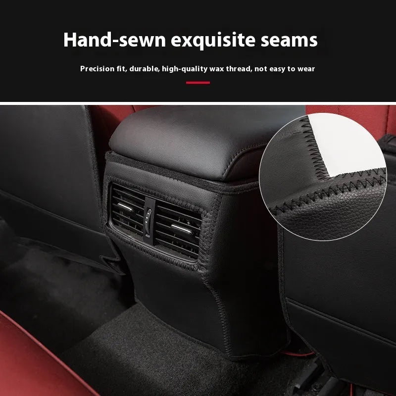 Anti kick pad for rear seat air outlet of 20-23 Mazda 3 Axela Atz, thin design, single piece