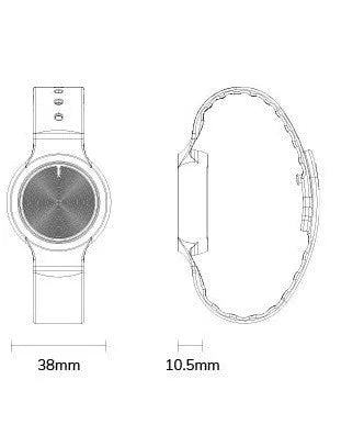 B10 Bluetooth positioning bracelet with indoor tracking and emergency call function on a wrist