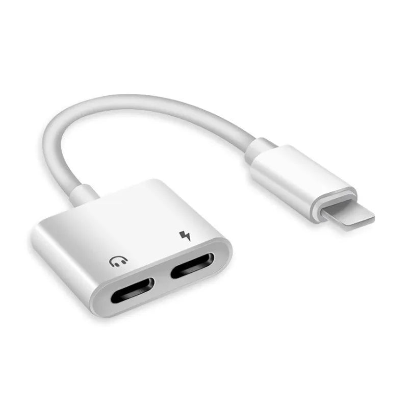 White Lightning to 3.5mm headphone adapter cable for iPhone compatibility