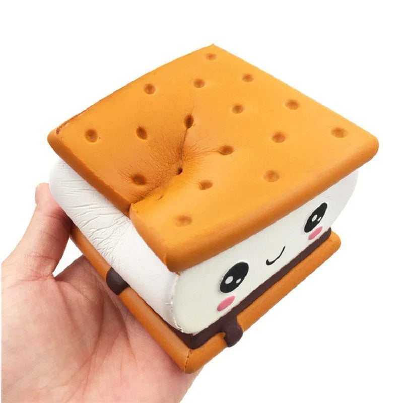 Chocolate Sandwich Biscuit Toy - A delightful fusion of chocolate, biscuit, and plush cuddle-worthy design