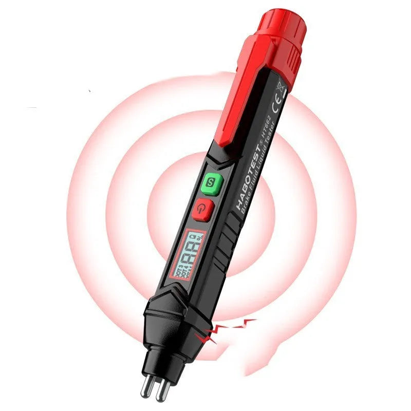 Digital brake fluid tester with display screen for automotive brake oil testing