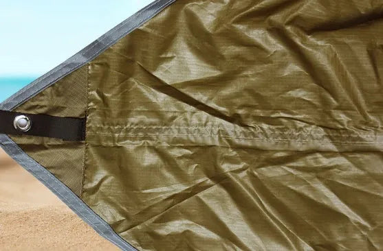 Outdoor diamond canopy tent in 210T plaid fabric with PU2000 waterproof coating, guy lines, aluminium nails and storage bags