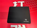 Black thickened rubber gaming mouse pad with rough grain texture, shown with a mouse on its 270mm x 220mm surface.