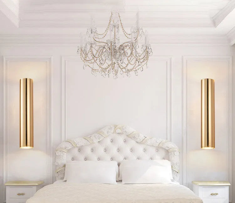 Up and down wall light with COB LED in aluminium alloy shell, 65x500mm size, white light