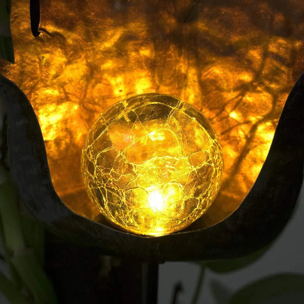 Solar garden light LED IP65 waterproof outdoor lawn plug-in decoration with 50mm size and solar panel