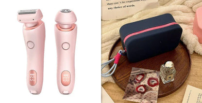 2-in-1 Electric Women's Shaver with Trimmer for Body, Face and Bikini Area