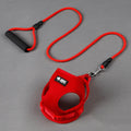 Small dog leash with foam handle and matching adjustable collar in blue, pink, yellow, or red colours