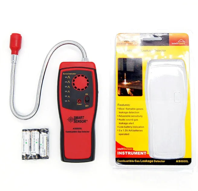 AS8800L portable flammable gas leak detector with LED display