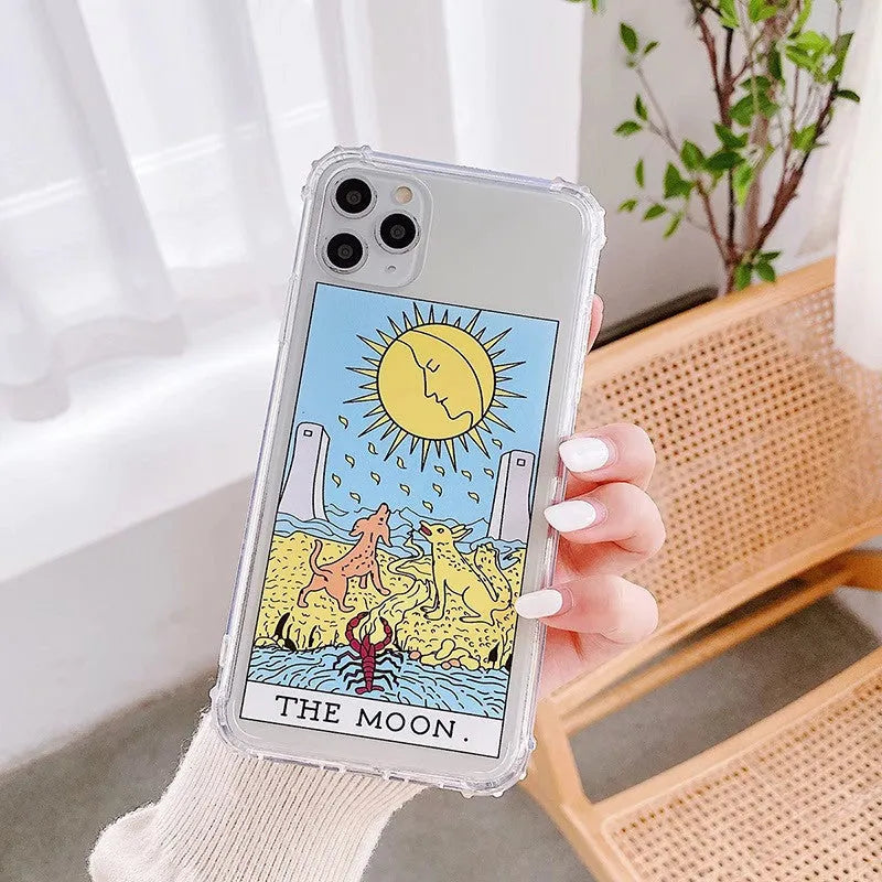 Retro comic mythology phone case in silicone and TPU with cartoon graffiti design