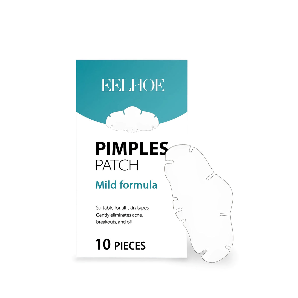 10 pack of salicylic acid acne patches with tea tree oil and hyaluronic acid in hydrocolloid form for blemish care