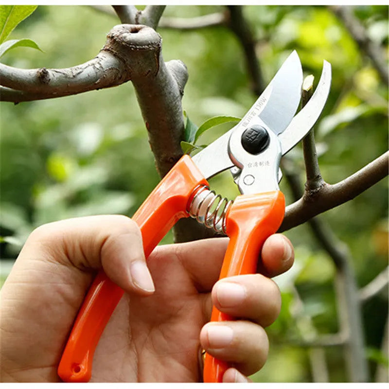 130W electric pruning shears with SK5 high carbon steel blades for landscaping work