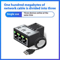 ZLR100 gigabit network hub with 2 ports for computer connection