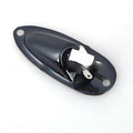 Black and silver alloy electric guitar output jack socket replacement part