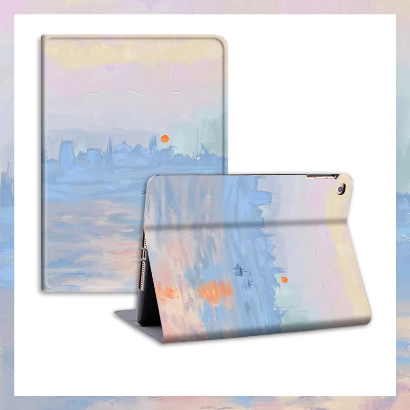 iPad silicone airbag protector case with transparent frame design for multiple tablet models
