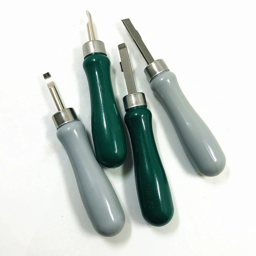 Watch back cover shovel tool with alloy plastic construction and pry knife ends for mechanical watch repair