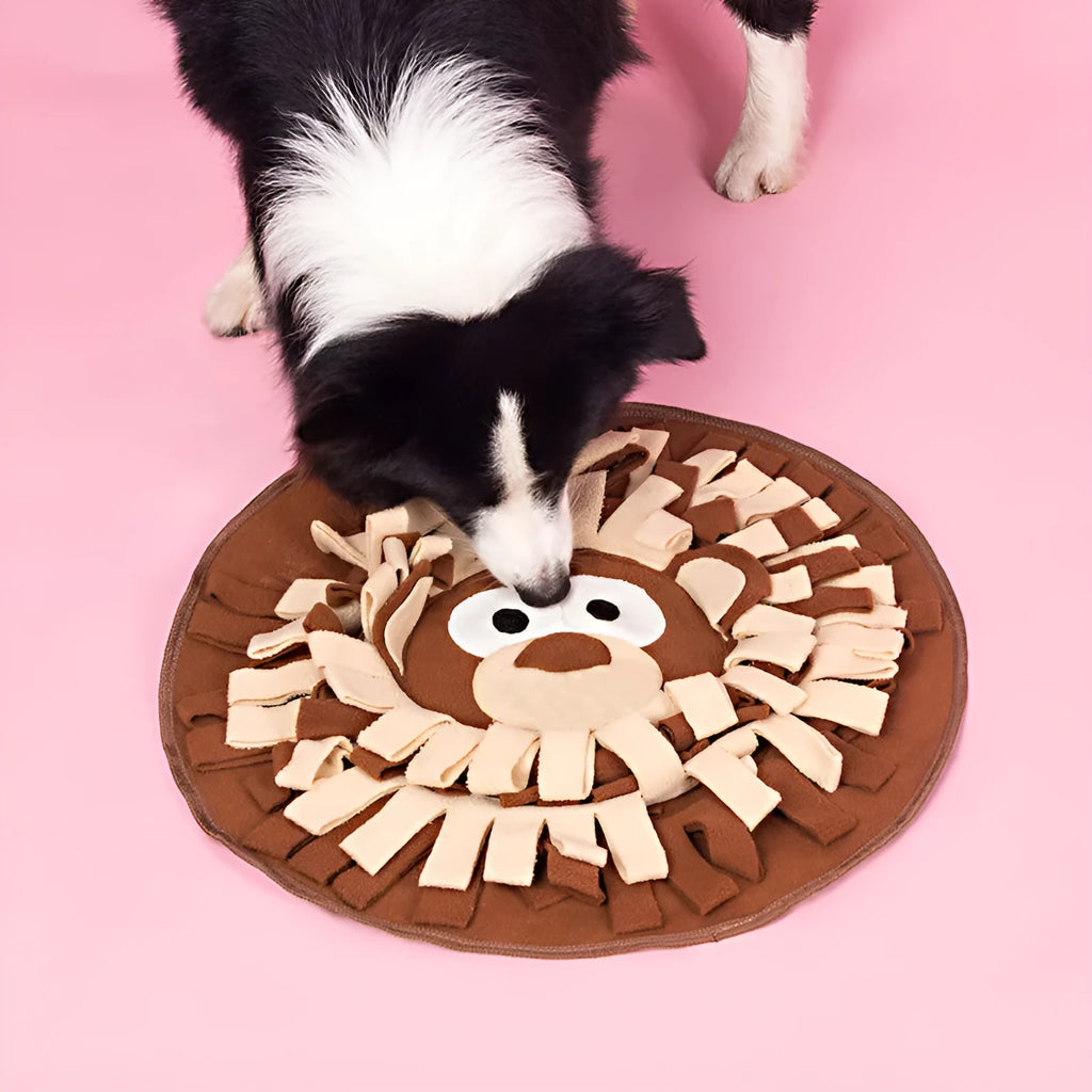 50 x 50cm polar fleece snuffle mat for dogs and cats with interactive foraging and training use