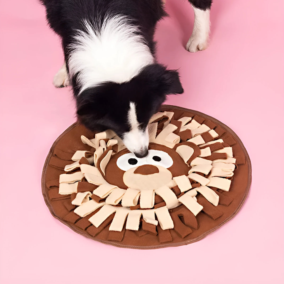 50 x 50cm polar fleece snuffle mat for dogs and cats with interactive foraging and training use