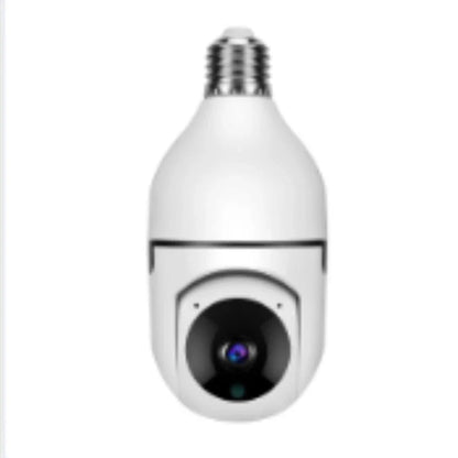 Alexa-enabled 1080P WiFi bulb camera with smooth pan and tilt, night vision, and voice control features