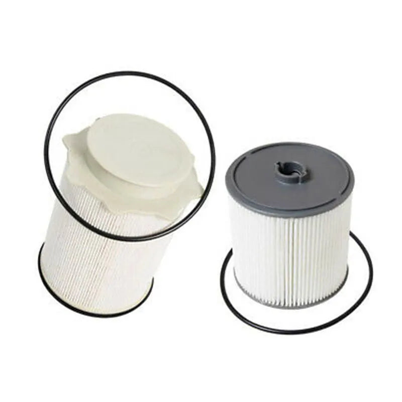 White diesel fuel filter kit for RAM 1500 to 5500 series trucks, showing filter housing and sealing ring.