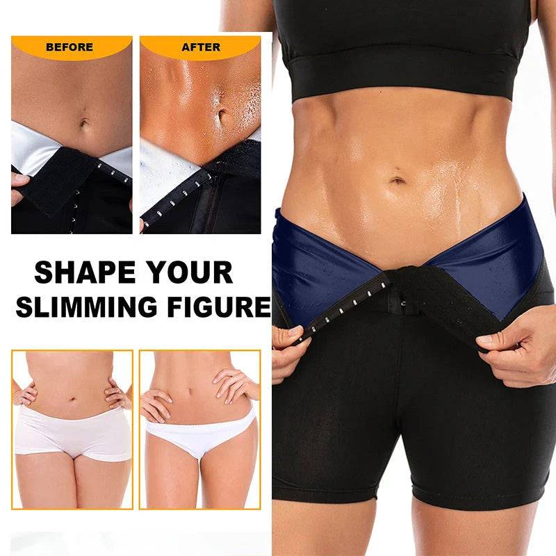 Slimming Waist Trainer Shapewear Leggings for Hot Sweat Workout