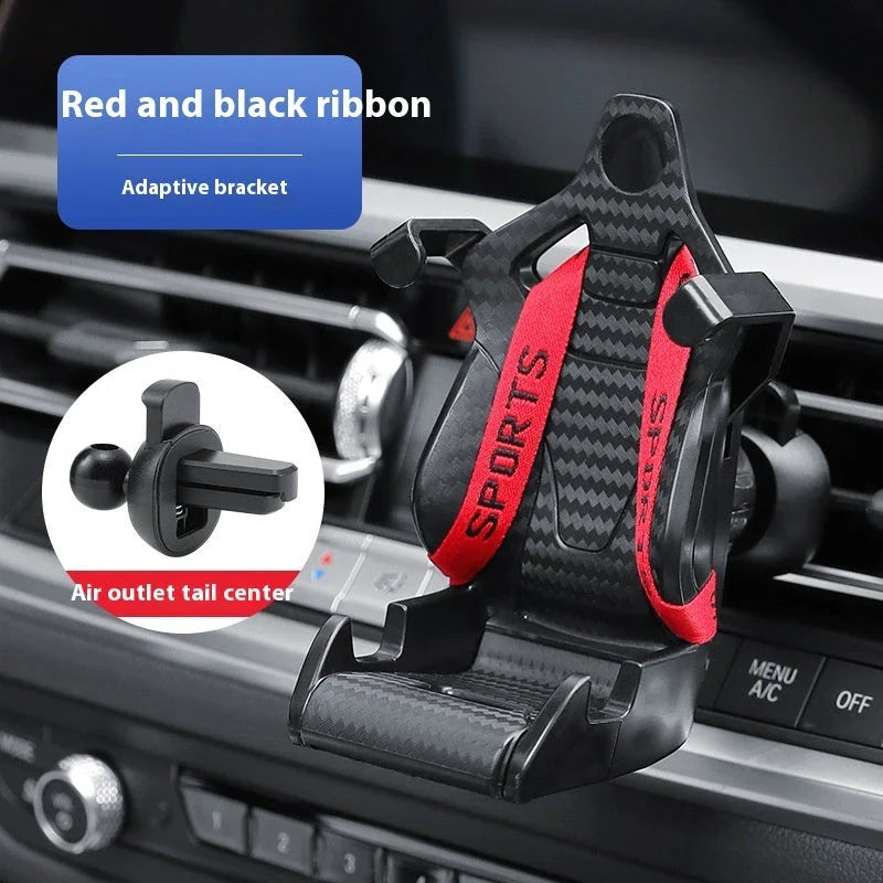 Adjustable Air Vent Car Phone Holder with 360° Rotation - Secure, Noise-Free Design for Distraction-Free Driving