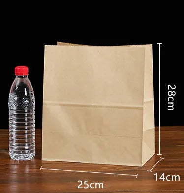 Yellow kraft paper tin foil bag with aluminum foil interior for snack food packaging
