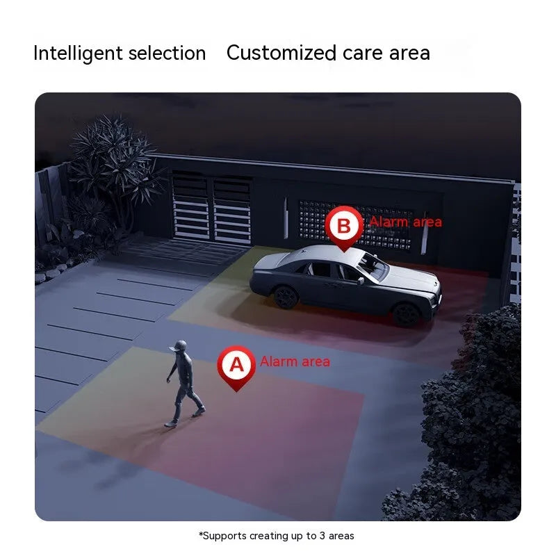 5 million pixel outdoor security camera 2-inch ball wall mount with infrared night vision