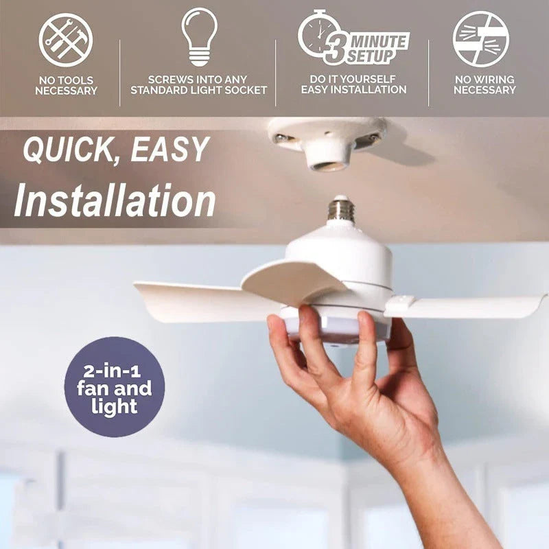 Versatile ceiling fan with bright LED light, wireless remote control, and easy installation